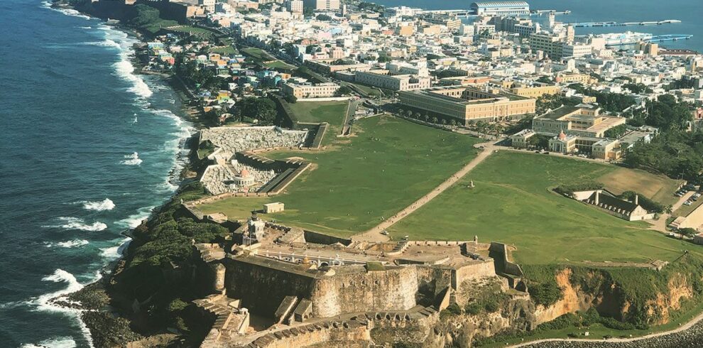 Aerial view of San Juan Puerto Rico