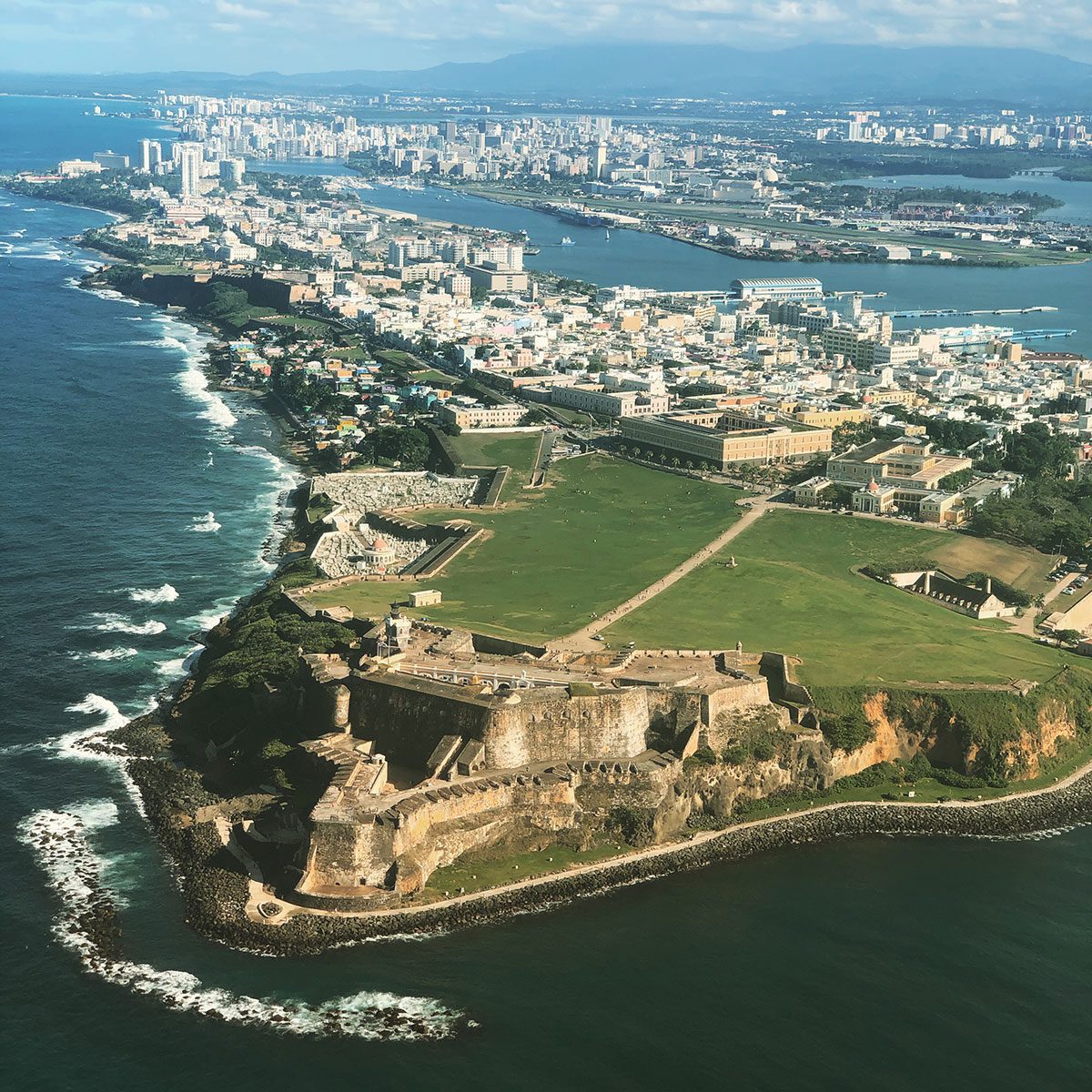 Aerial view of San Juan Puerto Rico